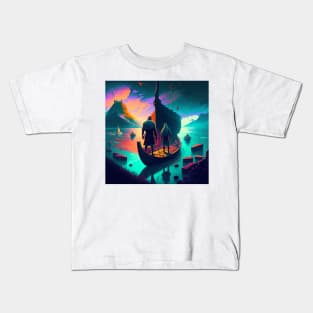 Setting Sail, Valheim Inspired Vikings Kids T-Shirt